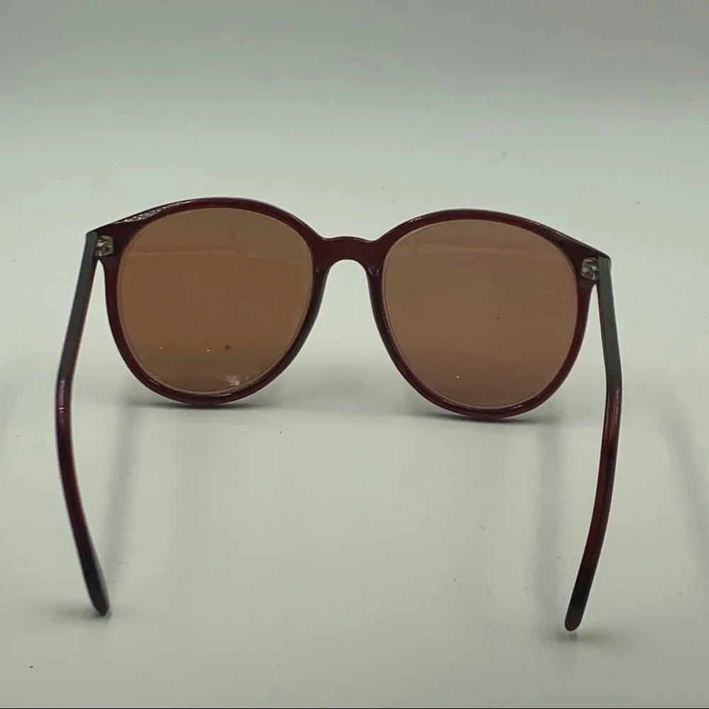 Vintage Red Oval Sunglasses Frames